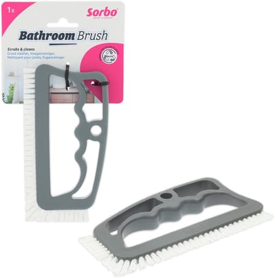 Sorbo Bathroom Brush Voegenborstel - Nylon Borstelharen - Voor Badkamer en Tegelvoegen - 1 Stuk