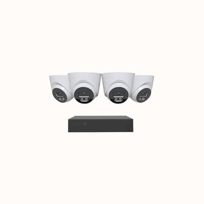 Swann EliteX 12MP Series - Beveiligingscamera's - 4 Camera's - cctv camerasysteem - 2TB - geen abonnementskosten - 6K Ultra HD - Spotlight Dome IP Cameras - Met Microfoon