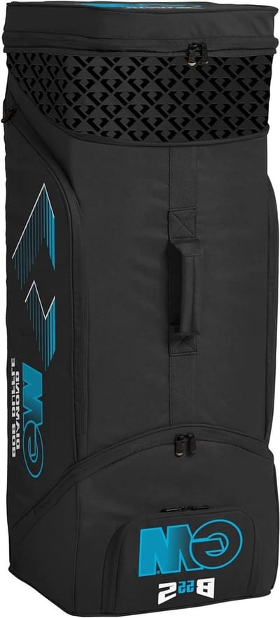 Cricket Duffel Bag - Sporttas Rugzak - Cricket Uitrusting - 600 Denier Polyester - Extra Large 123L - Zwart