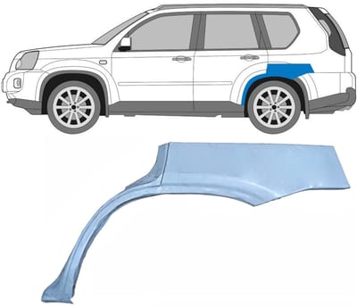 Reparatiepaneel achterspatbord voor Nissan X-Trail 2007-2014 / Links