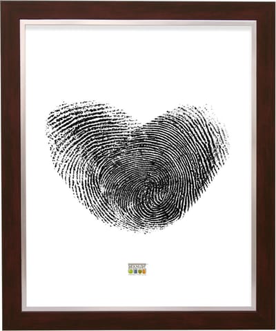 Deknudt Frames fotolijst S41NH4 - bruin met zilverbies - 30x45 cm