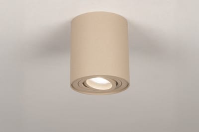 Lumidora Opbouwspot 75285 - HONEY - GU10 - Taupe - Metaal - ⌀ 9.7 cm