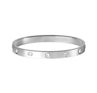 Soraro Zirkonia Armband | Heren | Dames | Zilverkleurig | RVS | Armband Mannen | Armband Dames | Heren Armband | Cadeau voor Vrouw