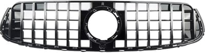 GTR Grille Nitro - GTR Stijl Grille - Chroom/Zwart - Voor Mercedes GLC W253/X253 GLC300, GLC350, GLC43 (2020)