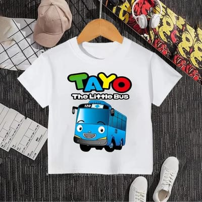 T-shirt Enfant Hip-Hop Col Rond Style Mignon Idée Cadeau Unique Imprimé Amusant Confortable 160