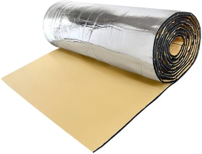Dailygoods- Thermo-isolatie 60 cm x 100 cm - Geluidsisolatie - Schokbestendig - Zelfklevend - Aluminium oppervlak - Uitstekende isolatie