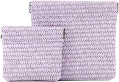 2x Hygiënezakjes voor Maandverband met Ritssluiting - Discreet Opbergen voor Dames en Meisjes