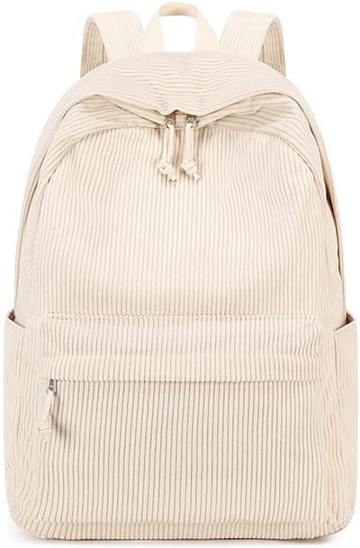 Tienerrugzak, meisjesrugzak, schooltas met grote opbergruimte, casual rugzak, schoudertas, laptoptas, kaki