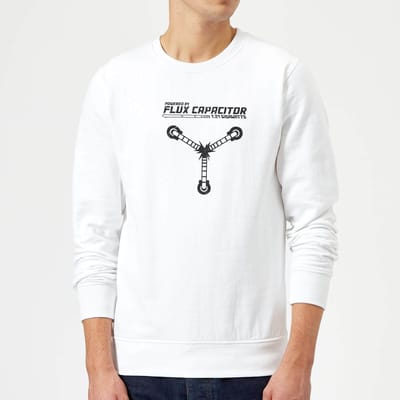 Back to the Future Powered By Flux Capacitor Trui - Wit - S