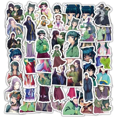 Nieuwe 60 Stuks Maomao Apothecary Diaries Stickers Jinshi Doe-het-zelf Stickers Scrapbooking Telefoon Bagage Skateboard Vinyl Waterdichte Stickers