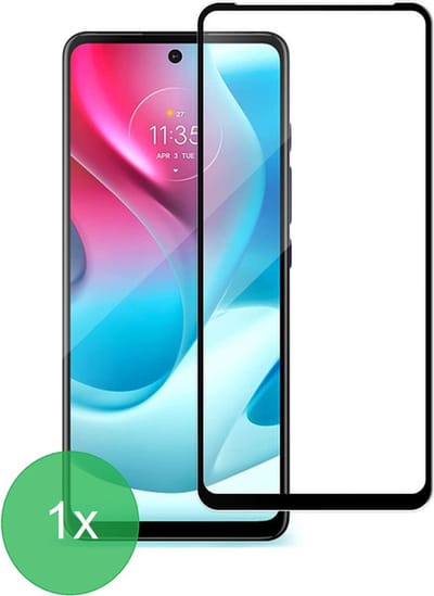 Geschikt Voor: Motorola Moto G60s / G60 / G40 Fusion Full Screenprotector 1x - screen protector - volledige glas - bescherming - beschermglas - ZT Accessoires