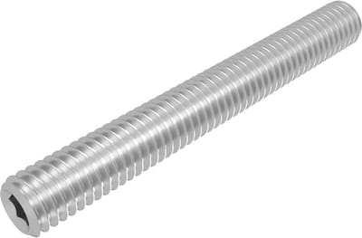 Stelschroeven met conische punt M5 x 40 mm RVS V2A A2 Binnenzeskant 20 stuks