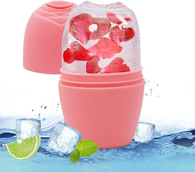 SSKHE Ice Roller voor Gezicht, Ogen en Hals - Silicone IJsblokjeshouder voor Huidverzorging - Vermindert Wallen en Verheldert de Huid