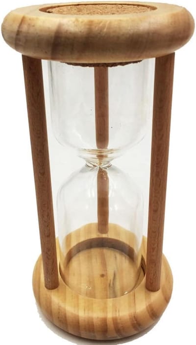 Lege Zandloper - Timer Fles - Keuken Tijdmeting - DIY Vulling - 14 cm Hoog - Transparant