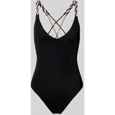 Badpak met vlecht-details model 'BRAID'