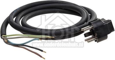 Easyfiks Snoer Perilex 5x1,5mm2 Zwart 2M 5 Aderig snoer met gegoten stekker 801251V