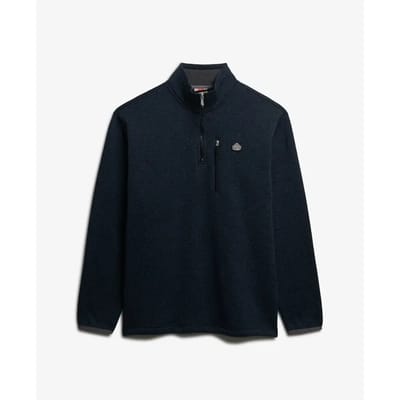 Superdry - Storm fleecetrui met halve rits - Heren - Truien