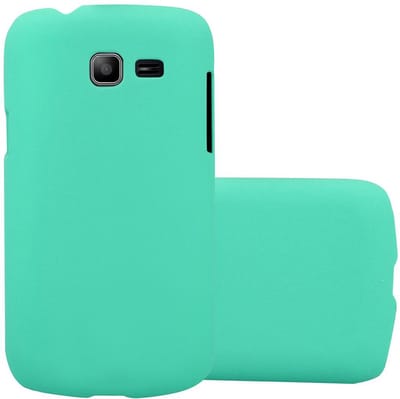 Cadorabo Hoesje geschikt voor Samsung Galaxy TREND LITE in FROSTY GROEN - Hard Case Cover beschermhoes in Frosted look tegen krassen en stoten