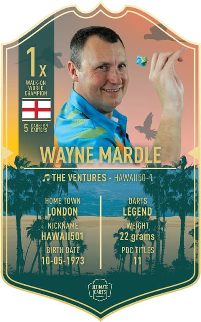 Ultimate Card Wayne Mardle | 37x25cm