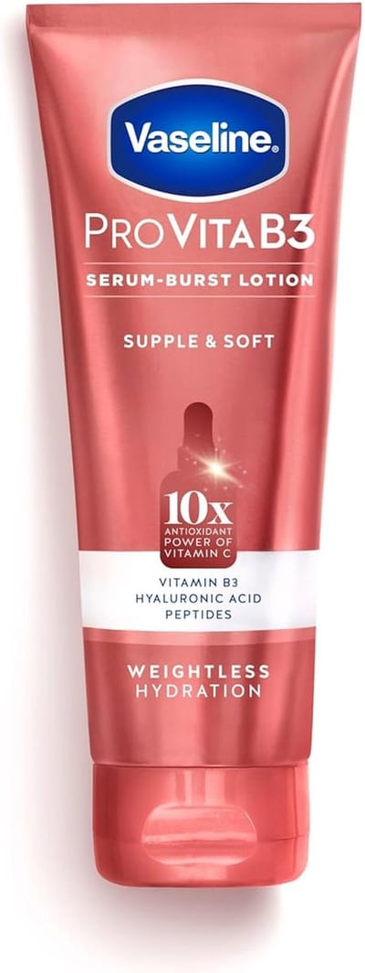 Vaseline Pro VitaB3 Serum Burst Lotion 222ml - gehydrateerde huid, lichtgewicht 10x antioxiderende kracht van vitamine C