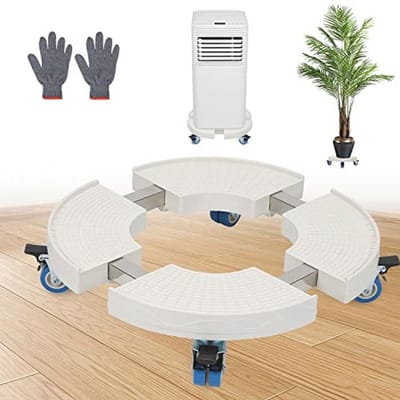 Instelbare Bloemenroller met Draaibare Wielen - Plantenroller voor Binnen & Buiten - Draagvermogen 200 kg - Ø 38-54,5 cm