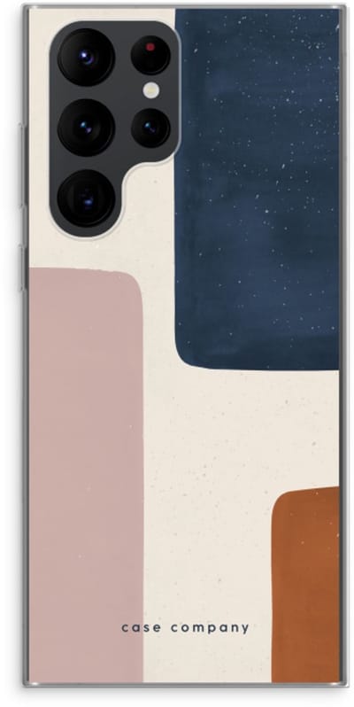 Hoesje geschikt voor Samsung Galaxy S22 Ultra hoesje - Geo #5 - Soft Cover Telefoonhoesje - Bescherming aan alle Kanten en Schermrand