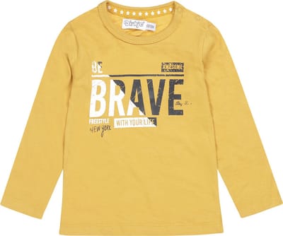 Dirkje - T-shirt - Lange - Mouw - Ochre - Brave - Maat 62