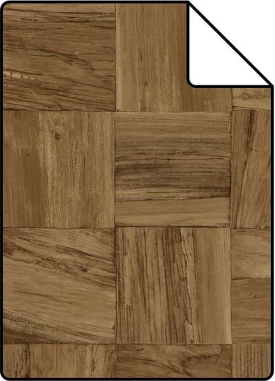 Proefstaal Origin Wallcoverings behang sloophout motief bruin - 26.5 x 21 cm - 347932-S