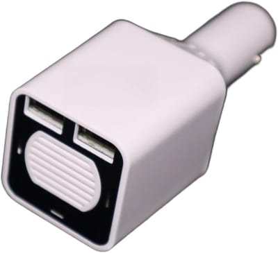 Auto Luchtreiniger - Luchtverfrisser Auto - Frisse Lucht Creëren - Dubbele USB Laders - Compact Ontwerp - Wit