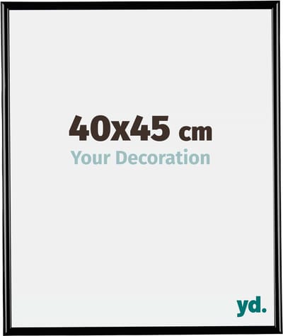 Your Decoration - Fotolijst 40x45 cm - Kunststof - Zwart Hoogglans - Bordeaux