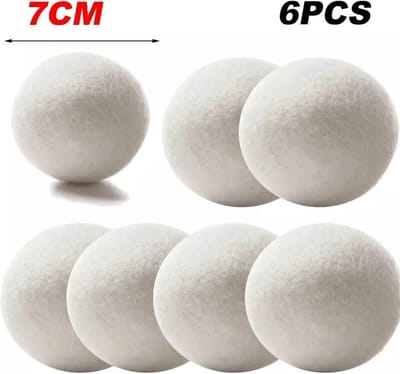 Droger Ballen Wol – Wasbollen - Wasdroger Herbruikbare Wollen Droger Ballen – Droogballen voor snellere droogtijd- set 6 stuks