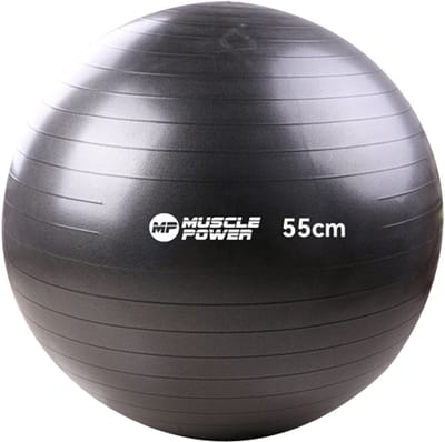 MPOK1204 Gymnastiekbal anti-burst 55 cm zwart
