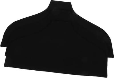 Kledinghangerhoezen - Hanger Beschermers - Kleding Opbergen - Voorkomt Schouderafdrukken - 3 Stuks - Zwart