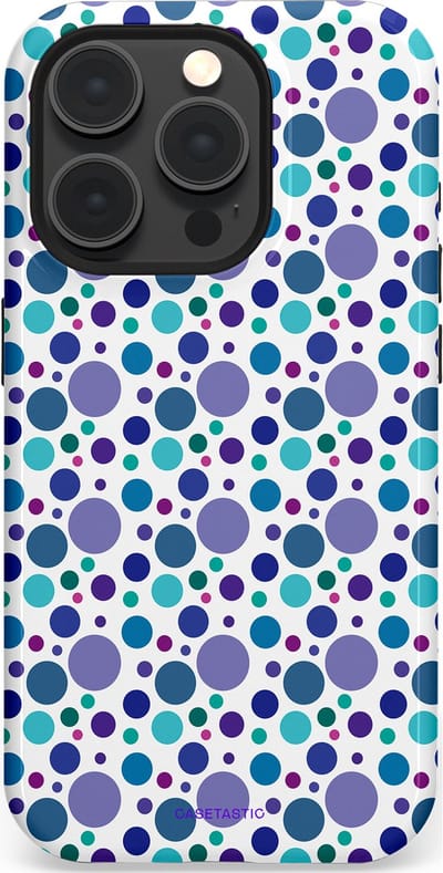 Casetastic Hoesje Geschikt voor Apple iPhone 15 Pro Magsafe - Stijlvolle Beschermende Duo-layer Case - Bubble blauw