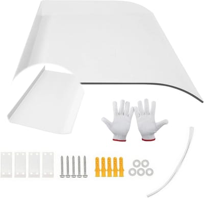 Deurluifel Polycarbonaat - Regenkap - Entree Beschermen - UV Sneeuwbestendig - 40 x 240 cm - Transparant