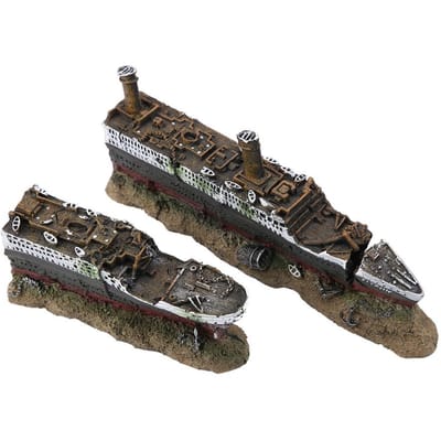 Titanic Lost Wrecked Boat Ship Aquarium Decoration Ornament wreck ornaments
