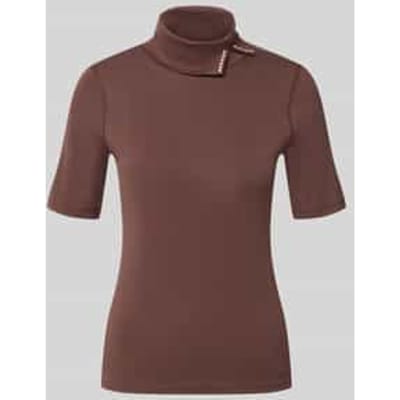 Slim fit t-shirt van katoenmix