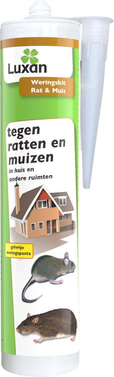 Luxan Weringskit Rat & Muis - tegen ratten en muizen in huis en andere ruimte - afdichtingskit - weringskit - weringsmiddel