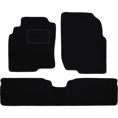 Zwarte veloursmatten voor: Nissan Almera Tino minivan (2000-2006)