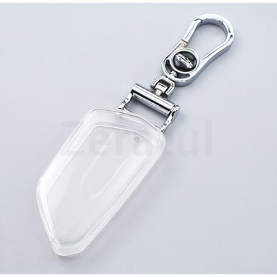 Transparante TPU Shell Fob Voor Volkswagen Golf 8 Mk8 Id-4 Id-6 Voor Skoda Octavia A8 Voor Seat Leon Fr Mk4 Cupra Auto Sleutelhoes Cover white