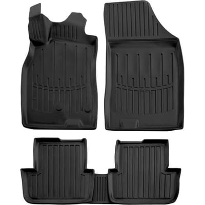 3D Vloermatten - SCOUTT - Renault Megane 3 - Premium Rubber - Op Maat Gemaakt - Zwart
