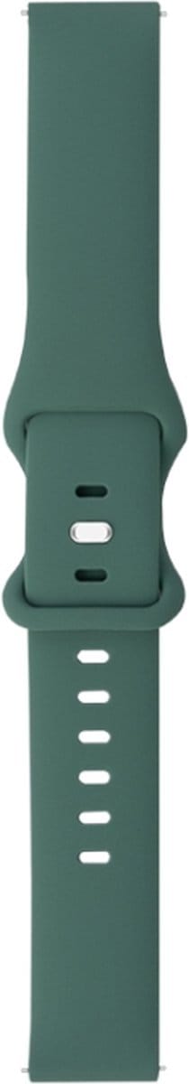 Siliconen bandje - geschikt voor Huawei Watch GT Runner 2 / GT 2(e) 46 mm / GT 3 / 4 / 5 (Pro) 46 mm / Watch 3 (Pro) / Watch 4 (Pro) / GT 6 (PRO) 46mm - zachtgroen