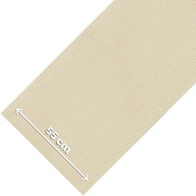 Antislip Keukenloper - Rolmat PVC - Vloer Beschermen - Waterafstotend - 55 x 2000 cm - Beige