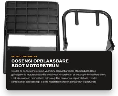 Dailygoods- Motorsteun Stevig - Opblaasbare Boot - Vissersboot - Geïntegreerde Motorbeugel - Lichtgewicht - Duurzaam Materiaal