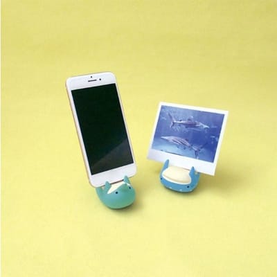 Schattige Mini Dier Phone Holder van Hars, Kawaii Telefoonhouder voor Thuisdecoratie en Kameraccessoires (Dolfijn)