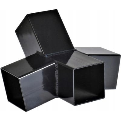 Hamak Standaard Voet Zwart 100x100x3mm Poedercoating