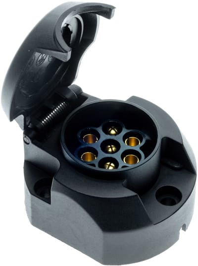 Einparts Automotive 7-Pins Aansluiting Voor Aanhangwagens Tot 750 Kg Met Iso 1724-Aansluiting