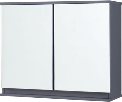 Spiegelkast Overath badkamerkast grijs 49,5x60x20 cm [en.casa]