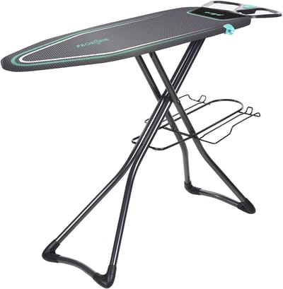 Ergonomische Strijkplank met Stoomstrijkijzerhouder - 122x38 cm