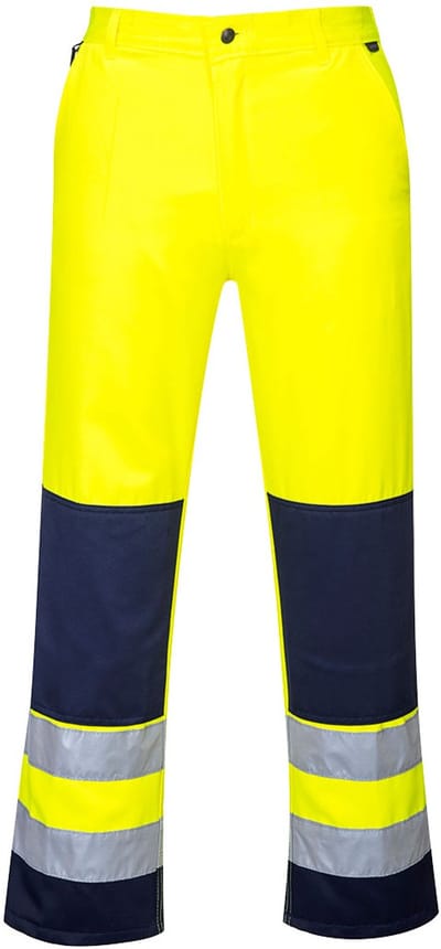 Portwest Seville Hi-Vis Broek TX71 - Geel/Marine - L